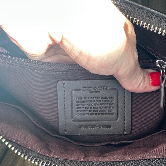 Coach Black Embossed Shoulder Bag - Picture 7 of 7